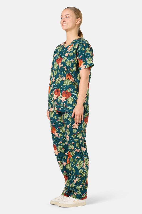 Scrubs With Love - Pumpkin Scrub Set - teal