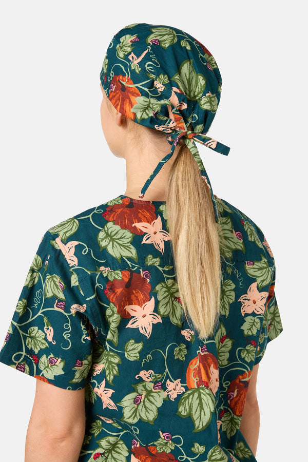 Scrubs With Love - Pumpkin Scrub Hat - teal