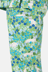 Scrubs With Love - Flower Cats Scrub Set - green