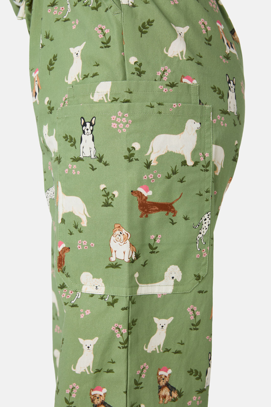 Scrubs With Love - Christmas Dogs Scrub Set - green