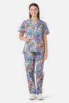 Scrubs With Love - Bush Christmas Scrub Set - blue