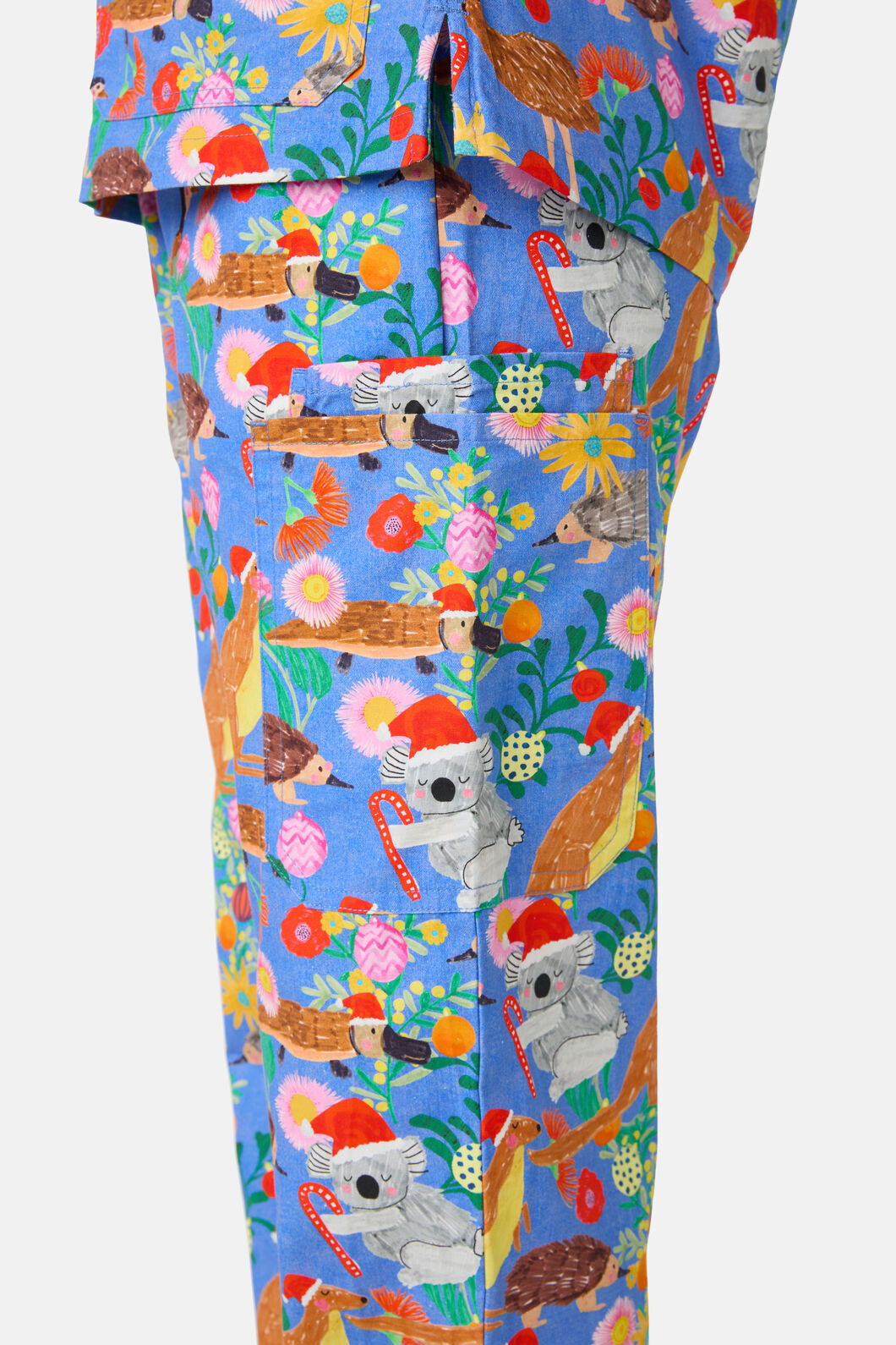 Scrubs With Love - Bush Christmas Scrub Set - blue