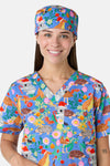 Scrubs With Love - Bush Christmas Scrub Hat - blue