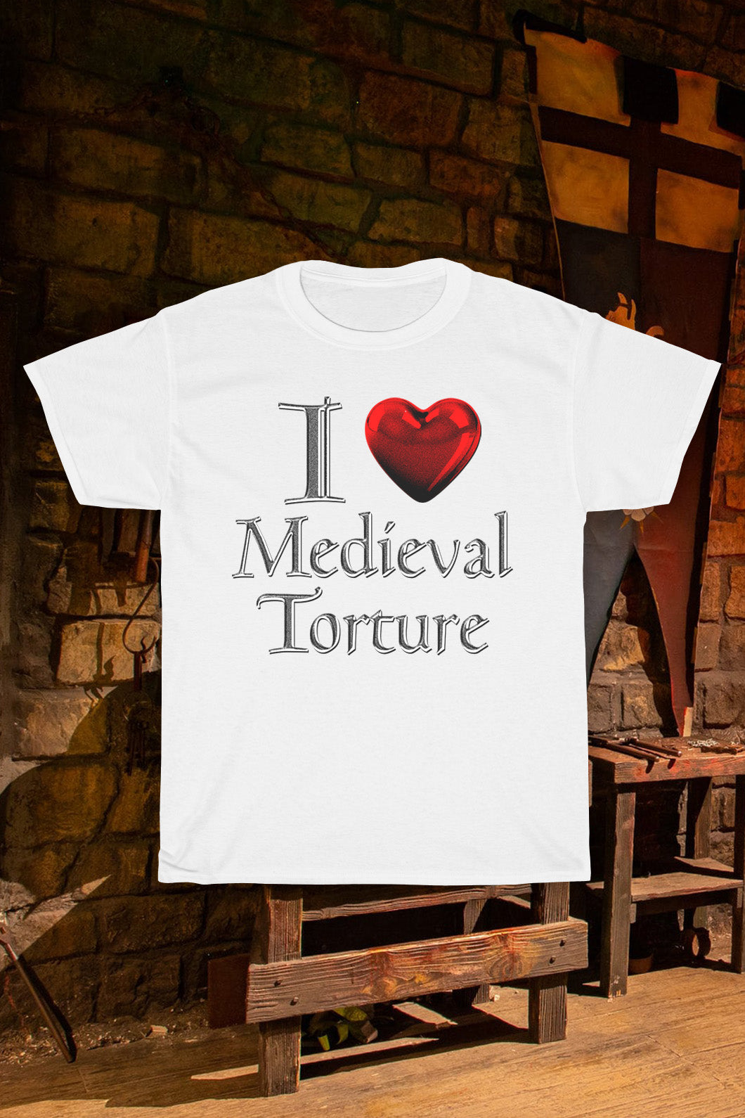 Medieval White Graphic Tee