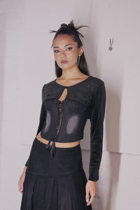 Black Friday - Lance Velour Layering Sleeves - black