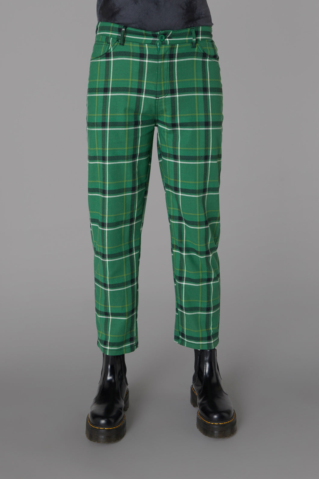 Green checkered pants on sale mens