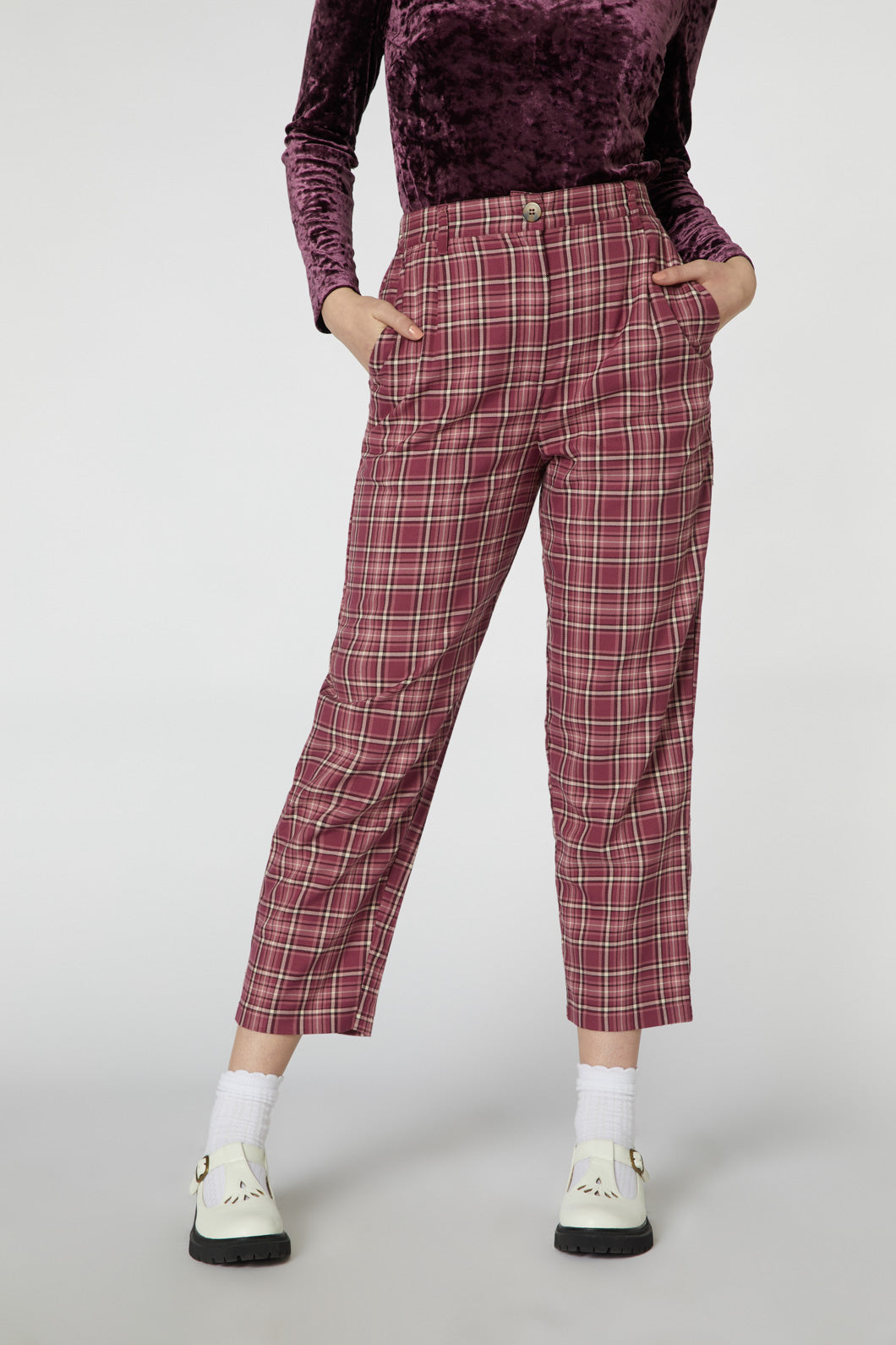 Rose Check Pant