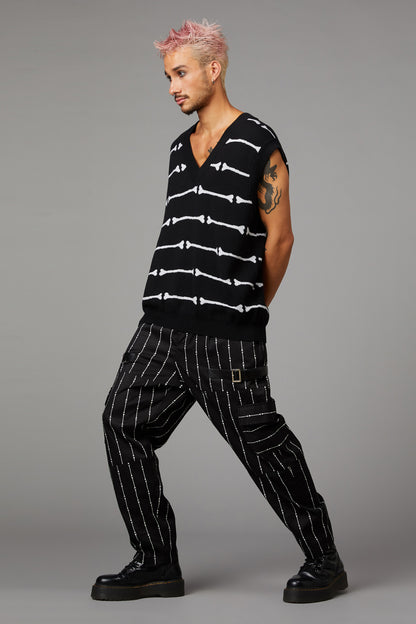 Black Friday - Bonez Knit Vest - black