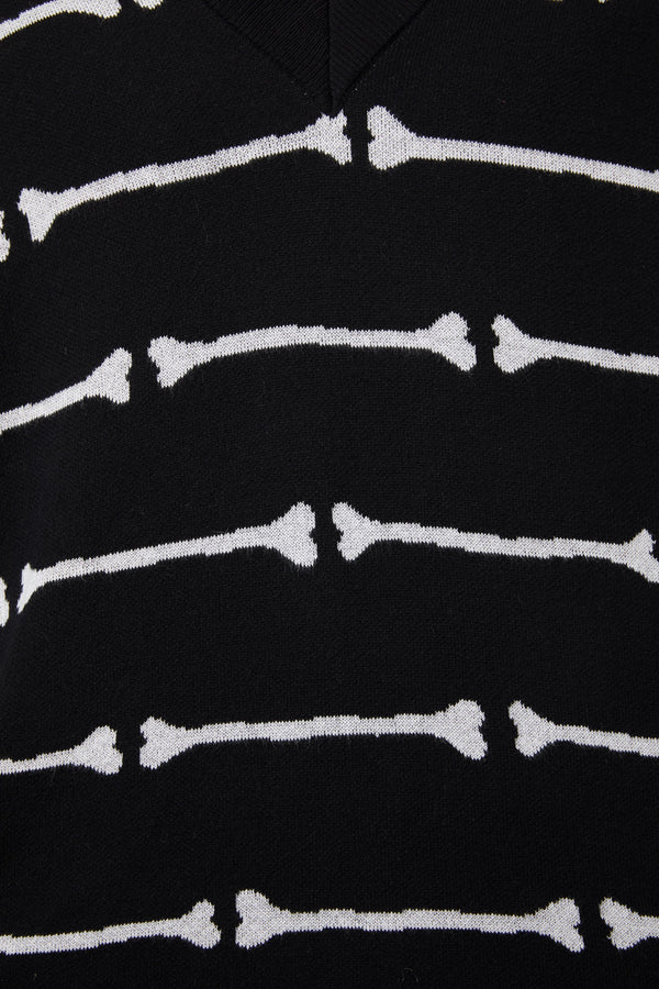 Black Friday - Bonez Knit Vest - black