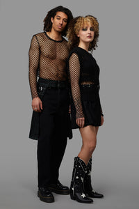 Black Friday - Venom Cargo Skirt - black-green