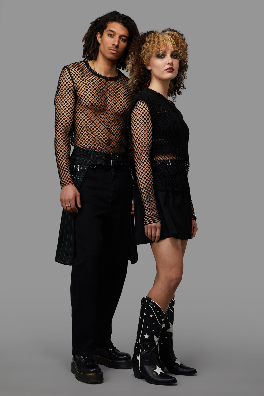 Black Friday - Venom Cargo Skirt - black-green