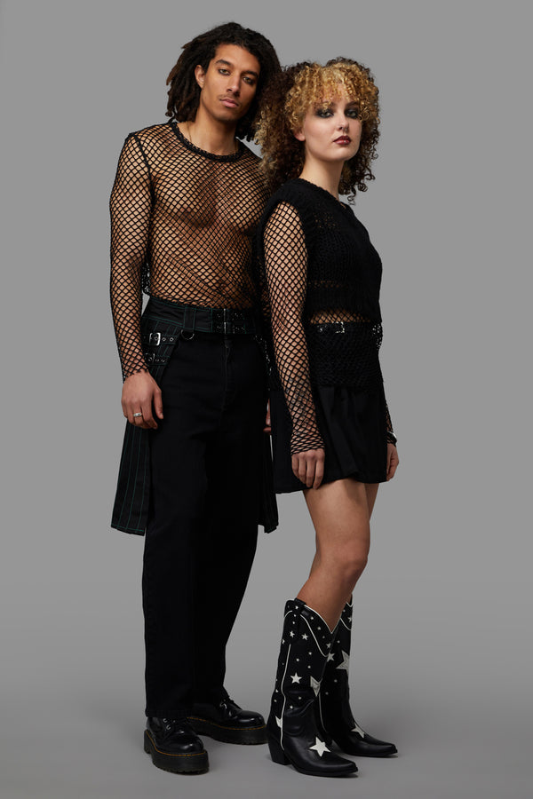 Black Friday - Venom Cargo Skirt - black-green