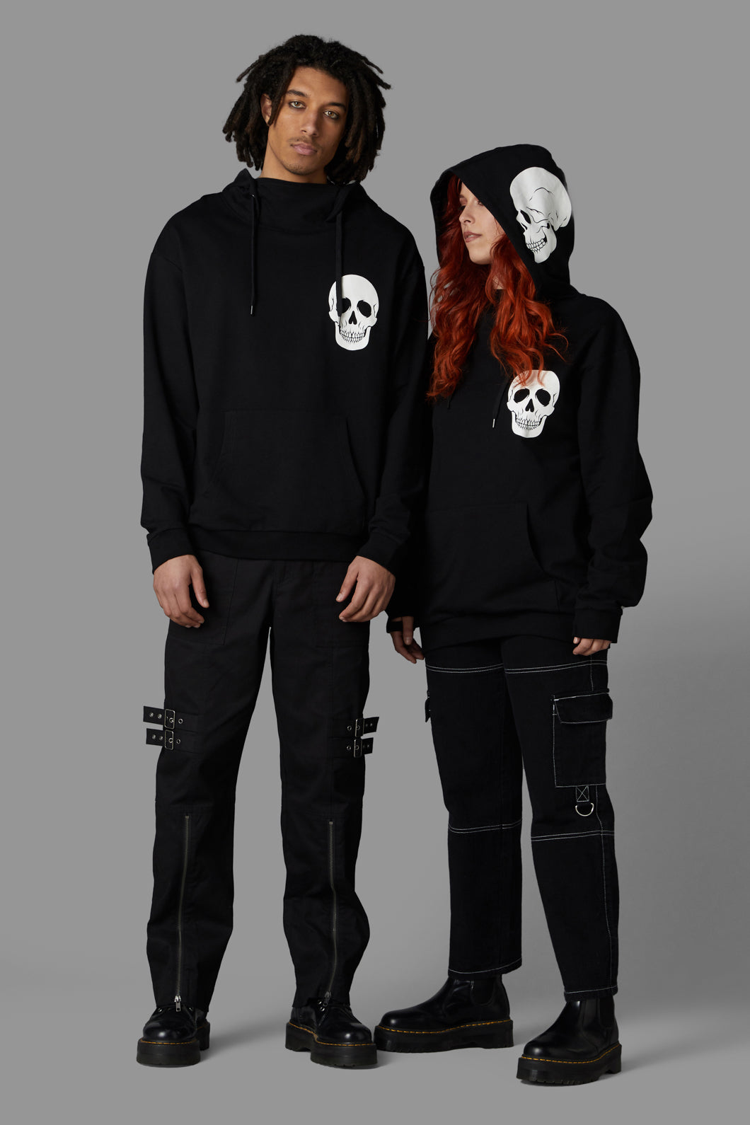 Black Friday - Skull Hoodie - black