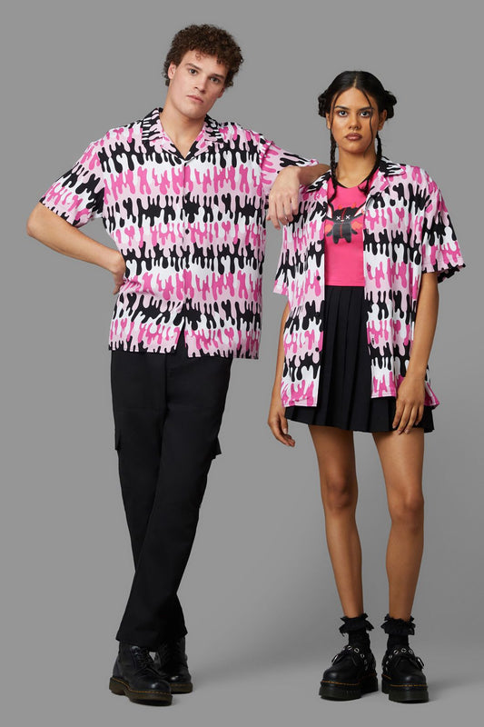 Black Friday - Drip Drip Short Sleeve Shirt - pink