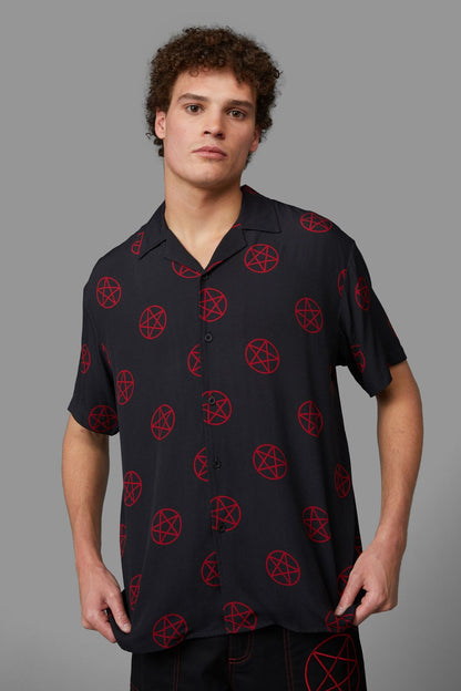 Black Friday - Pentagram Short Sleeve Shirt - black
