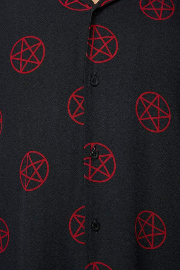 Black Friday - Pentagram Short Sleeve Shirt - black