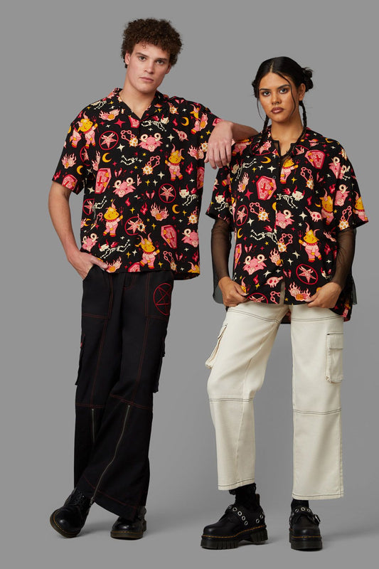 Black Friday - Hellish Short Sleeve Shirt - black
