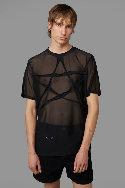Black Friday - Pentagram Mesh Tee - black