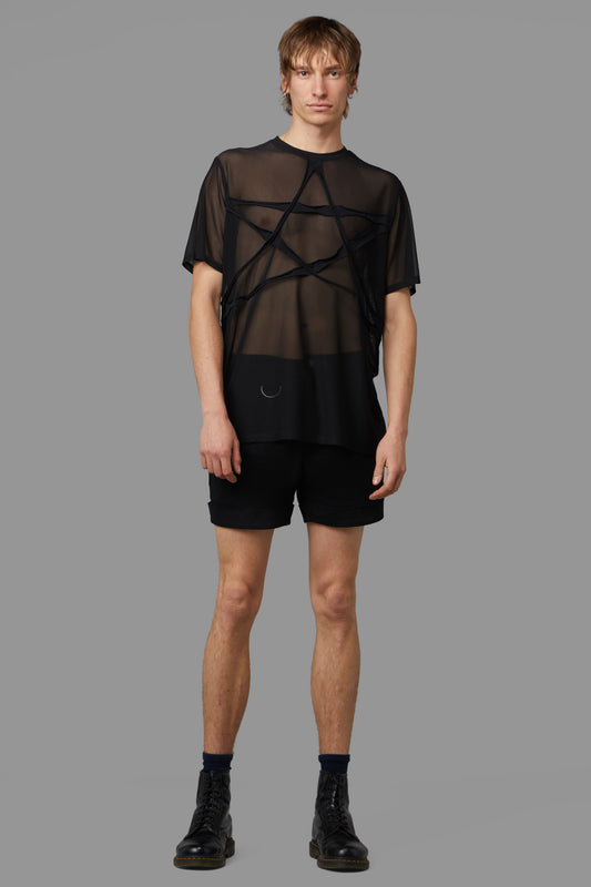 Black Friday - Pentagram Mesh Tee - black