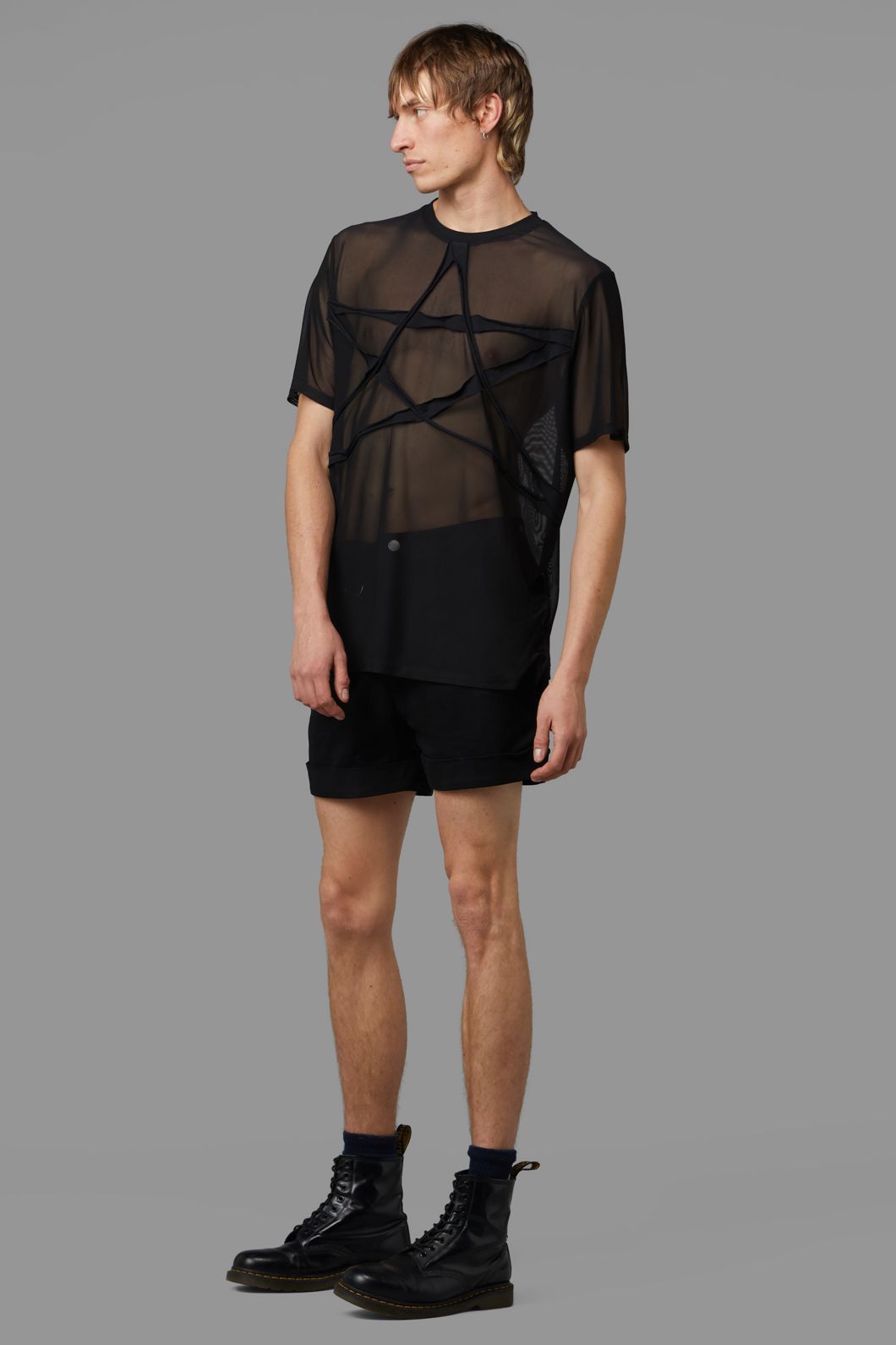 Black Friday - Pentagram Mesh Tee - black