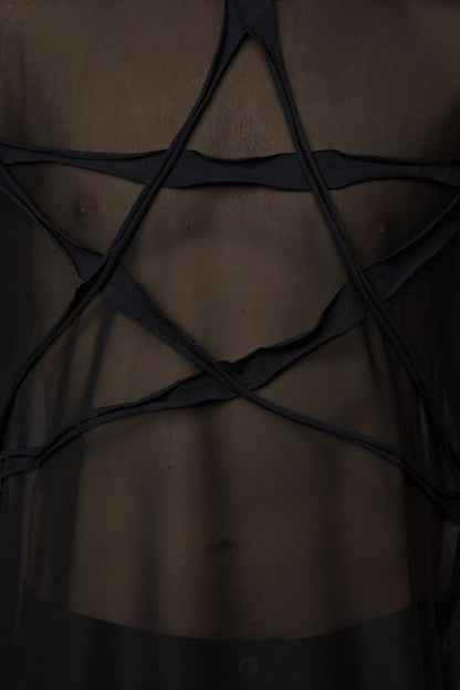 Black Friday - Pentagram Mesh Tee - black