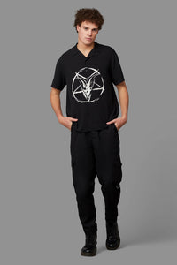 Black Friday - Baphomet Short Sleeve Shirt - black