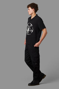 Black Friday - Baphomet Short Sleeve Shirt - black