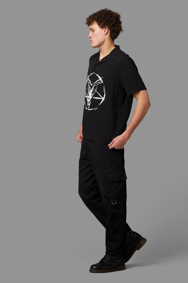 Black Friday - Baphomet Short Sleeve Shirt - black