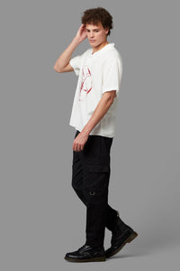 Black Friday - Baphomet Short Sleeve Shirt - cream