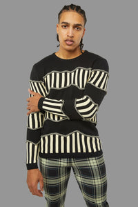 Black Friday - Caution Knit - white-black