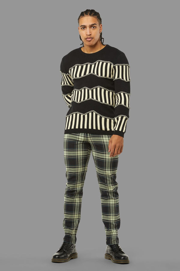 Black Friday - Caution Knit - white-black