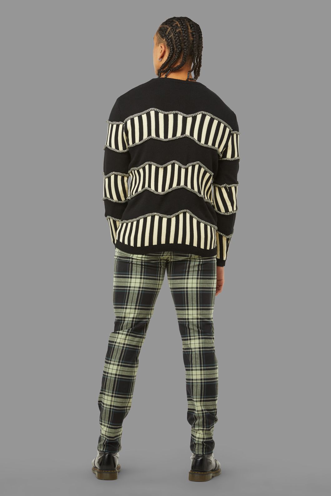 Black Friday - Caution Knit - white-black