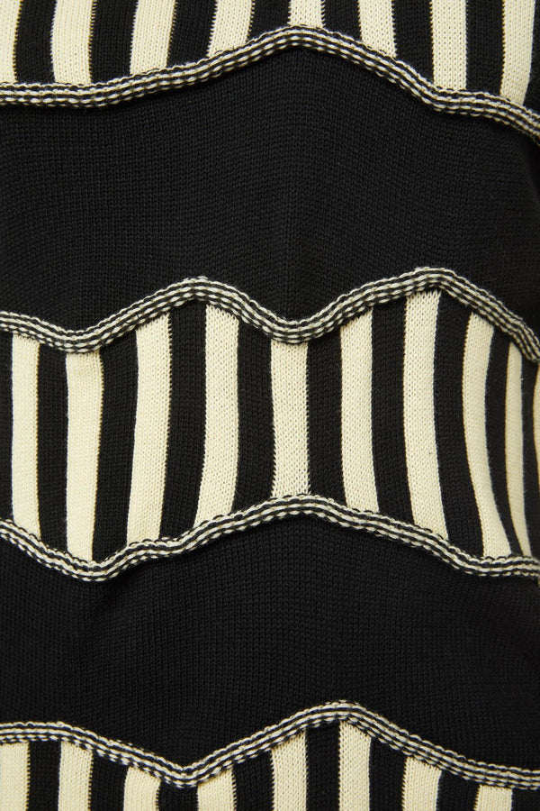 Black Friday - Caution Knit - white-black