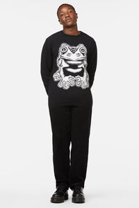 Black Friday - Frog Friend Unisex Knit - black