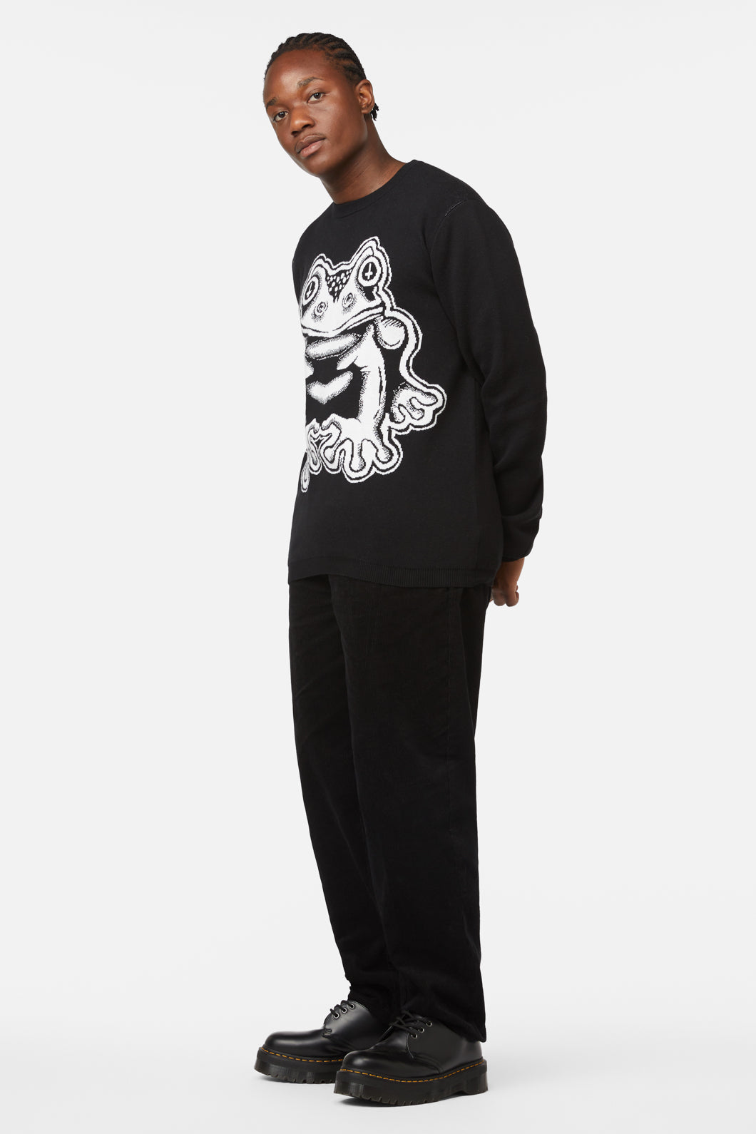 Black Friday - Frog Friend Unisex Knit - black