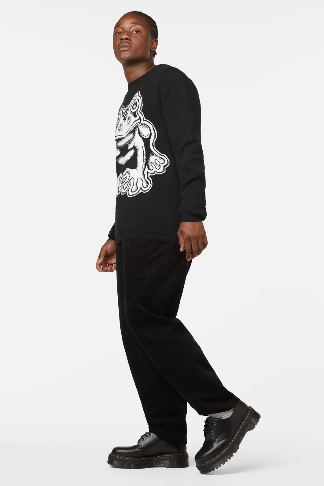 Black Friday - Frog Friend Unisex Knit - black