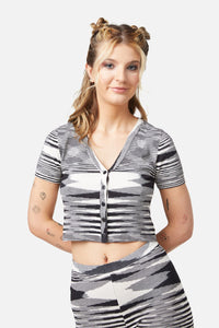 Black Friday - Space Dyed Knit Cardi - black