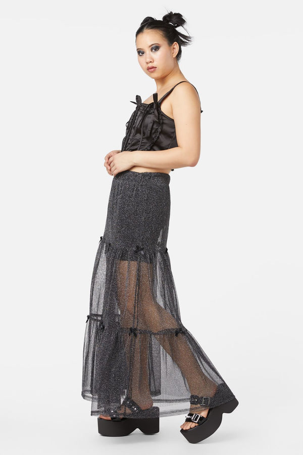 Black Friday - Night Sky Party Skirt - black