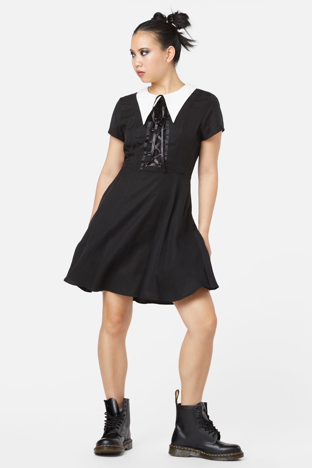 Black Friday - All Tied Up Gothic Dress - black