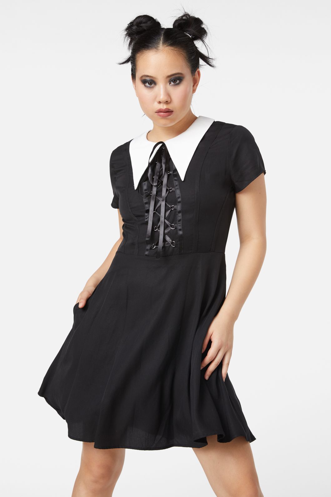 Black Friday - All Tied Up Gothic Dress - black