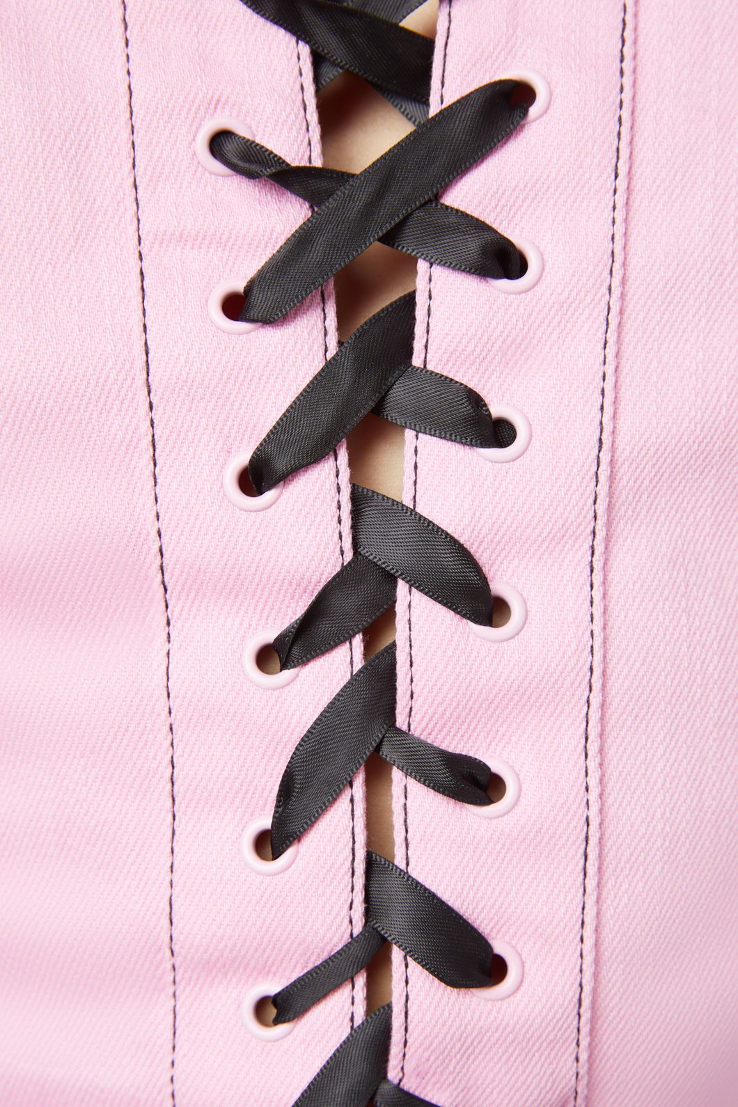 Black Friday - Contrast Grunge Corset Top - pink