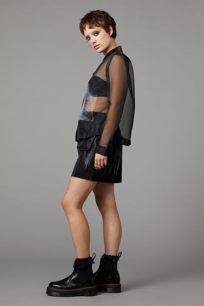 Black Friday - X-Ray Print Blouse - black