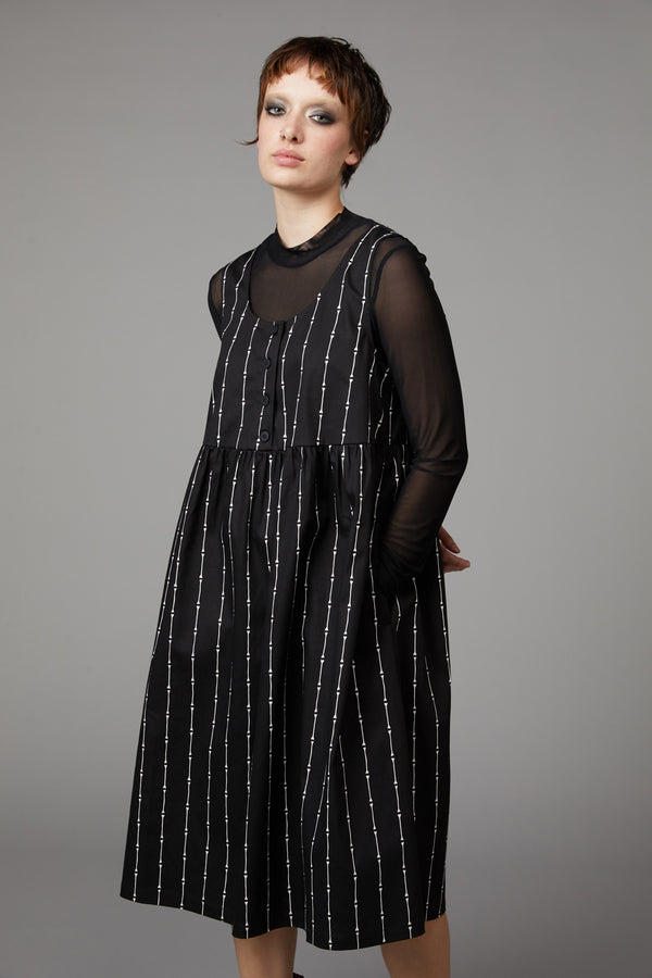 Black Friday - Funny Bone Pinafore - black