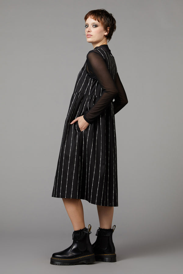 Black Friday - Funny Bone Pinafore - black