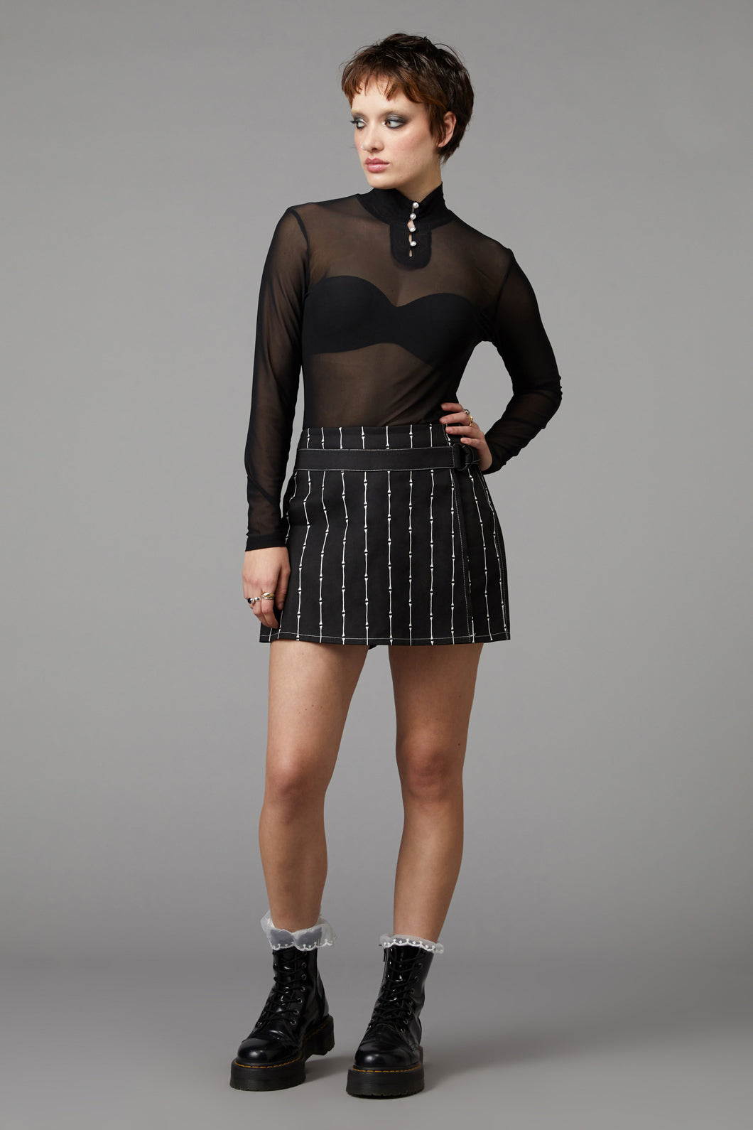 Black Friday - Funny Bone Skort - black