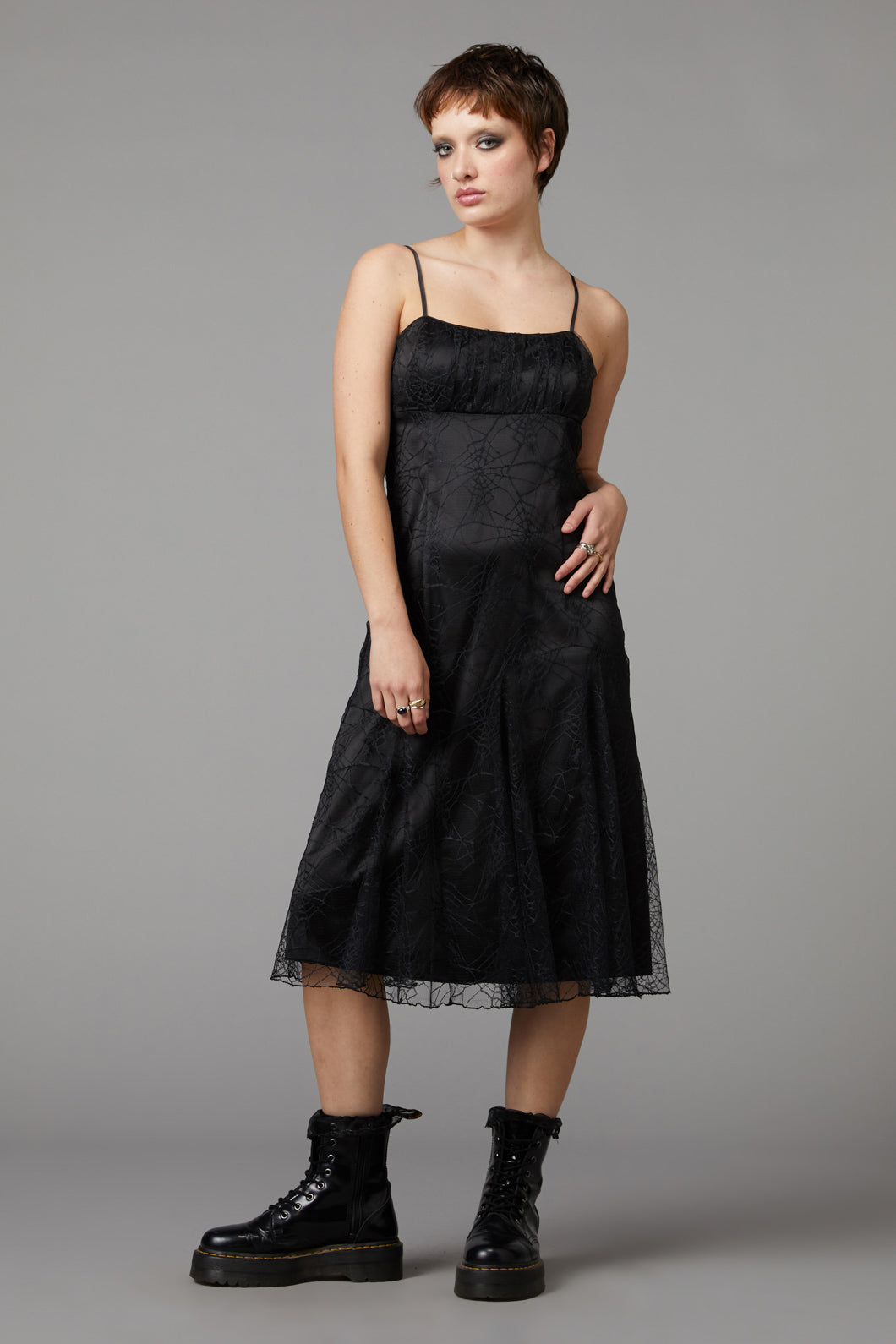 Black Friday - Interwebs Mesh Dress - black