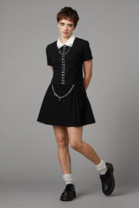 Black Friday - Strings Gothic Blouse - black