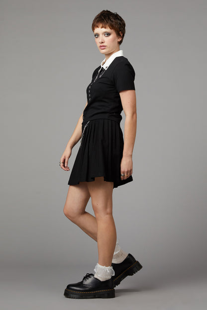 Black Friday - Strings Gothic Blouse - black