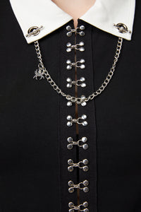 Black Friday - Strings Gothic Blouse - black