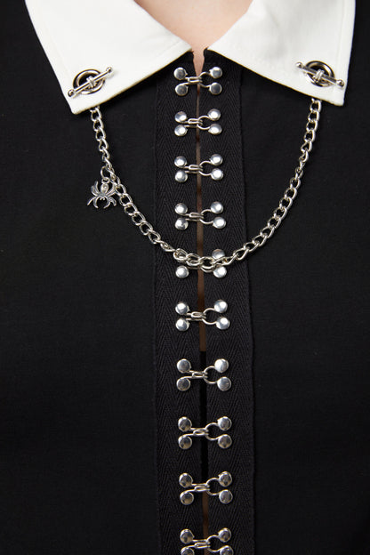Black Friday - Strings Gothic Blouse - black